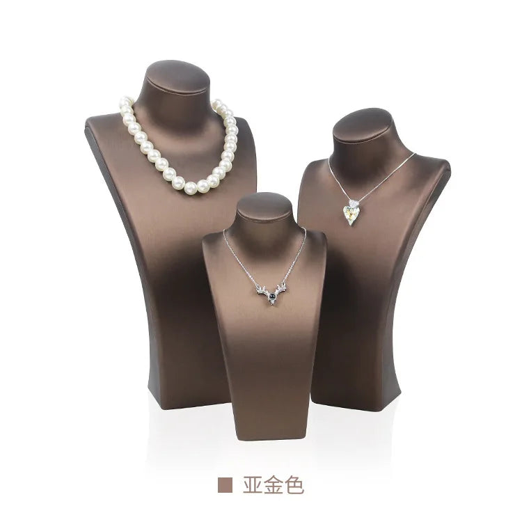 Buste Bijoux Cuir Présentoir Multi-Tailles Vitrine