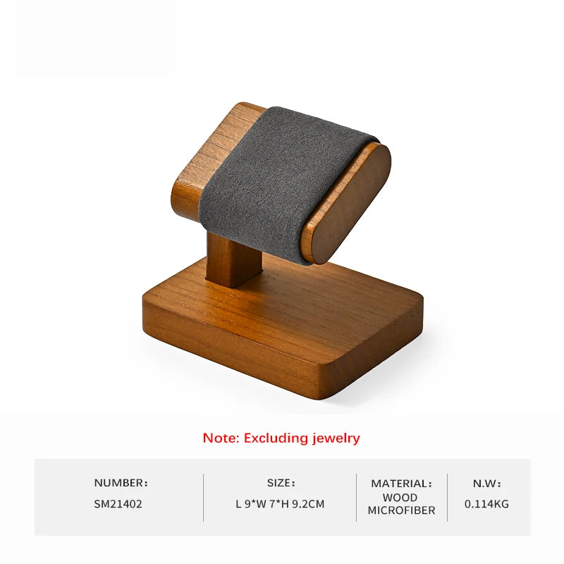 Buste Montre Bois Cuir Présentoir Vitrine