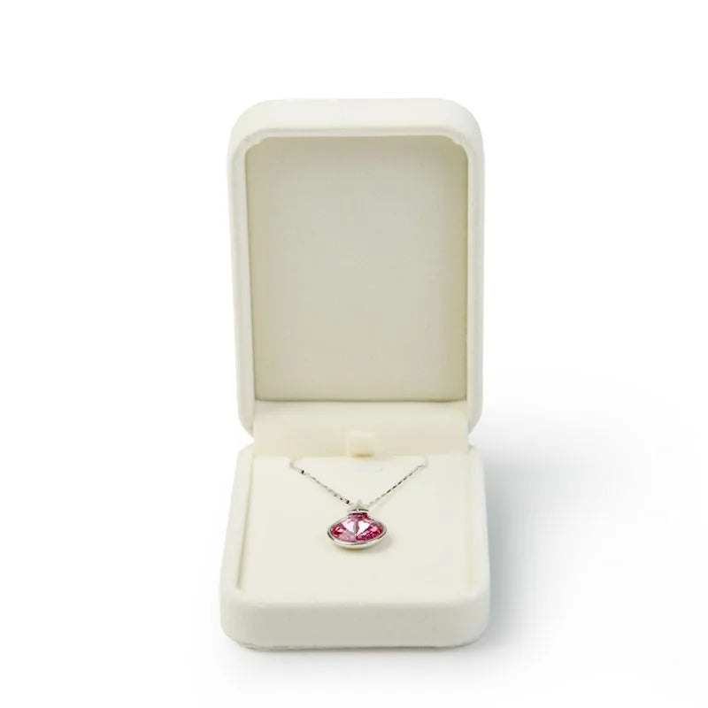 Boite Bijoux Velours Rose Mariage Mallette