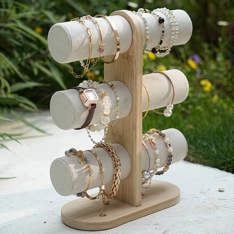 Présentoir Bois 3 Niveaux Bracelet Montre