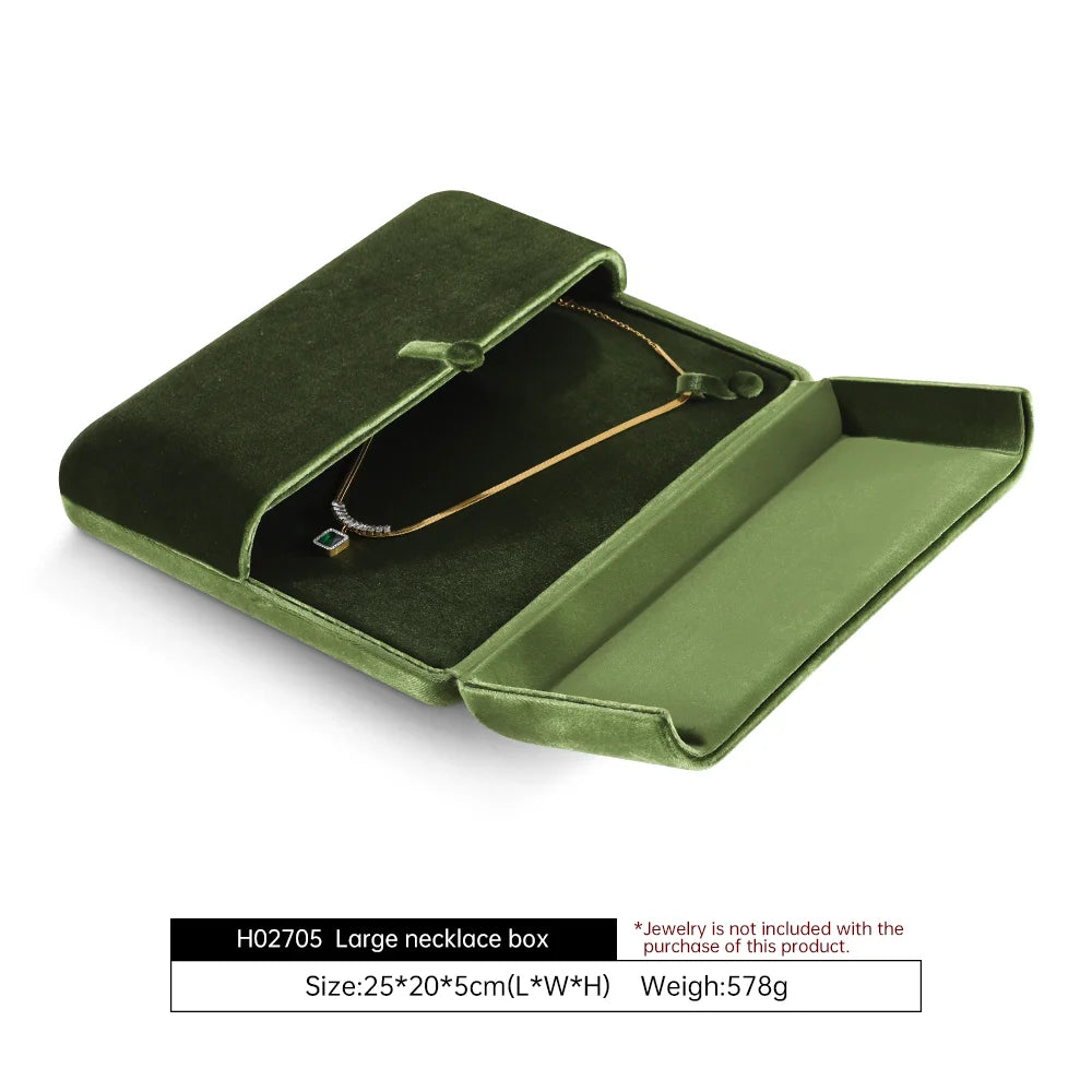 Boîte Collier Velours Pendentif Grande Présentation