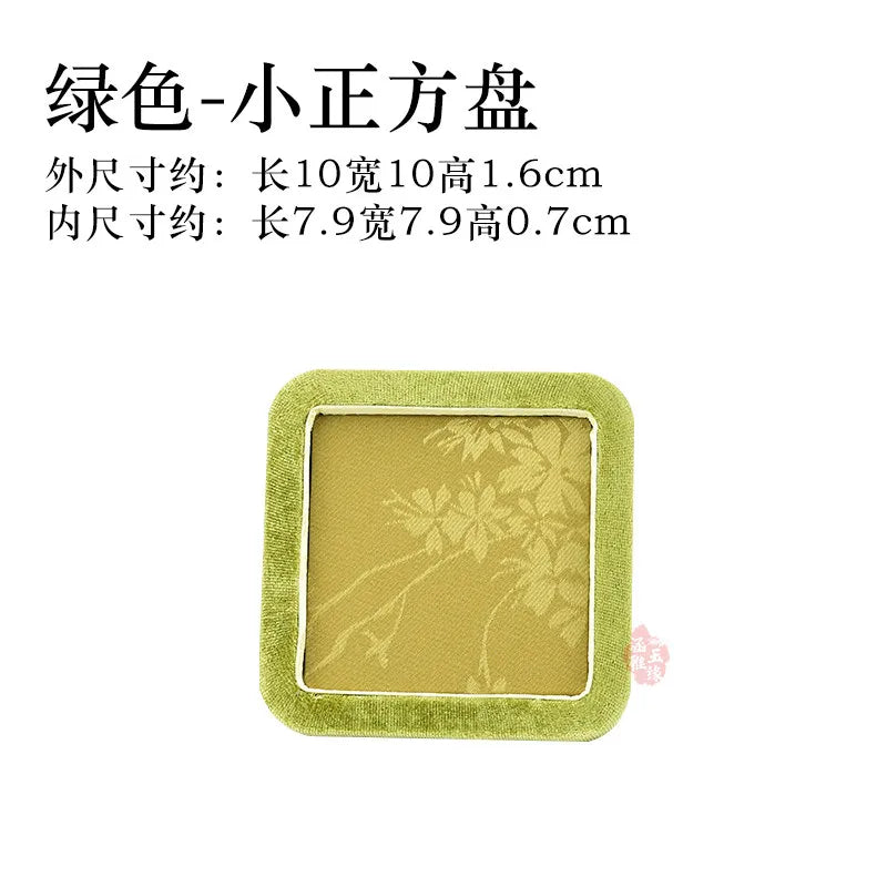Plateau Bijoux Velours Brodé Chinois Perles