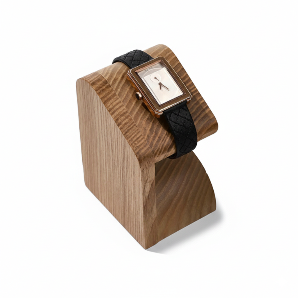 Présentoir Montre Bois Compact Minimaliste