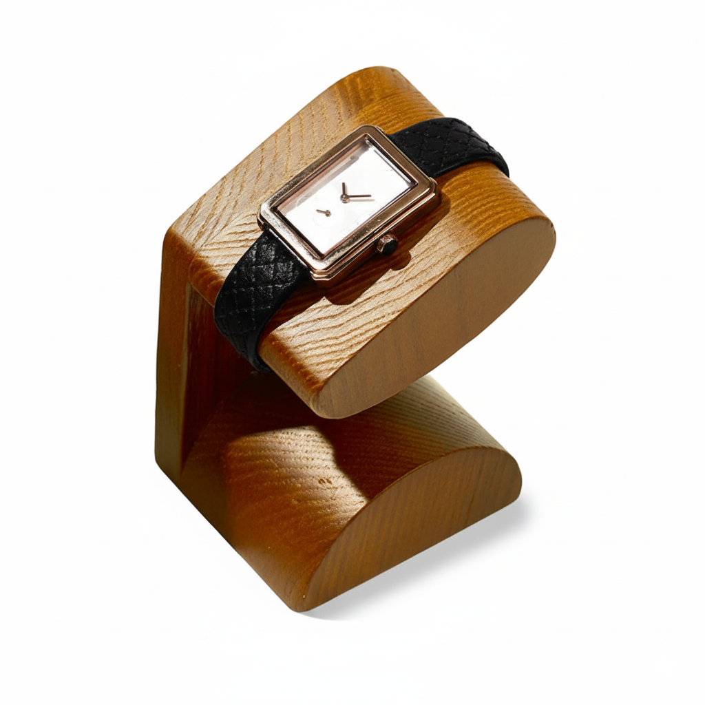Présentoir Montre Bois Compact Minimaliste