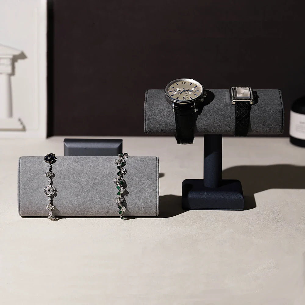 Présentoir Montre Suédine Cuir Stable