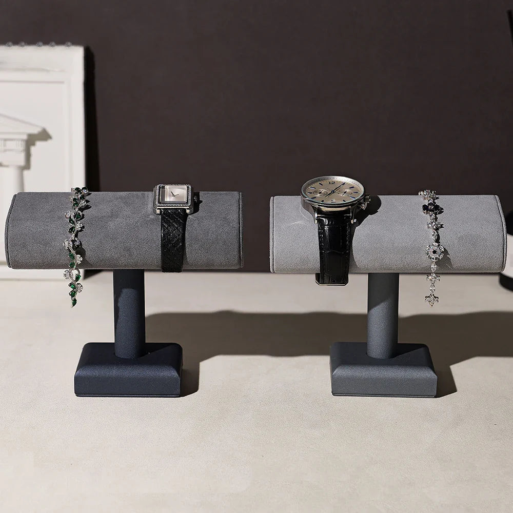 Présentoir Montre Suédine Cuir Stable