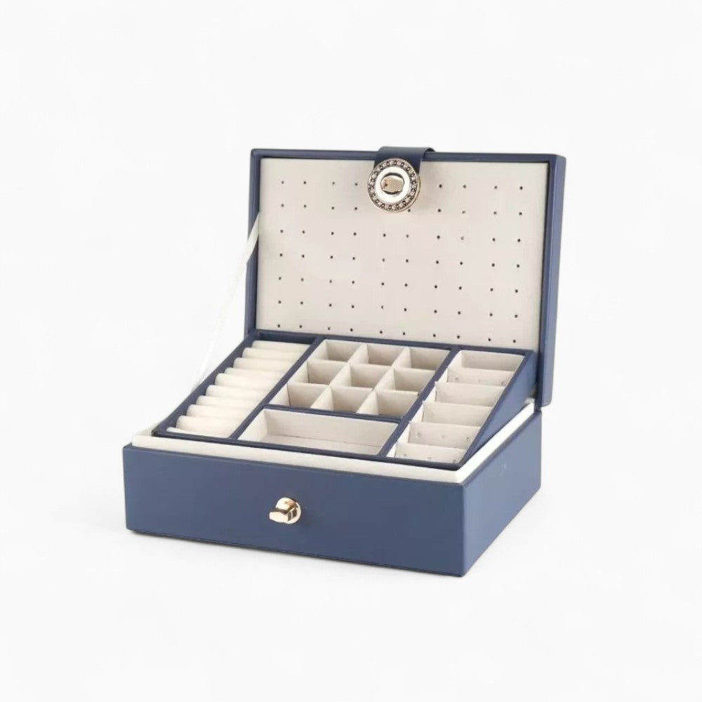 Boîte à Bijoux Voyage Cuir Compartiments