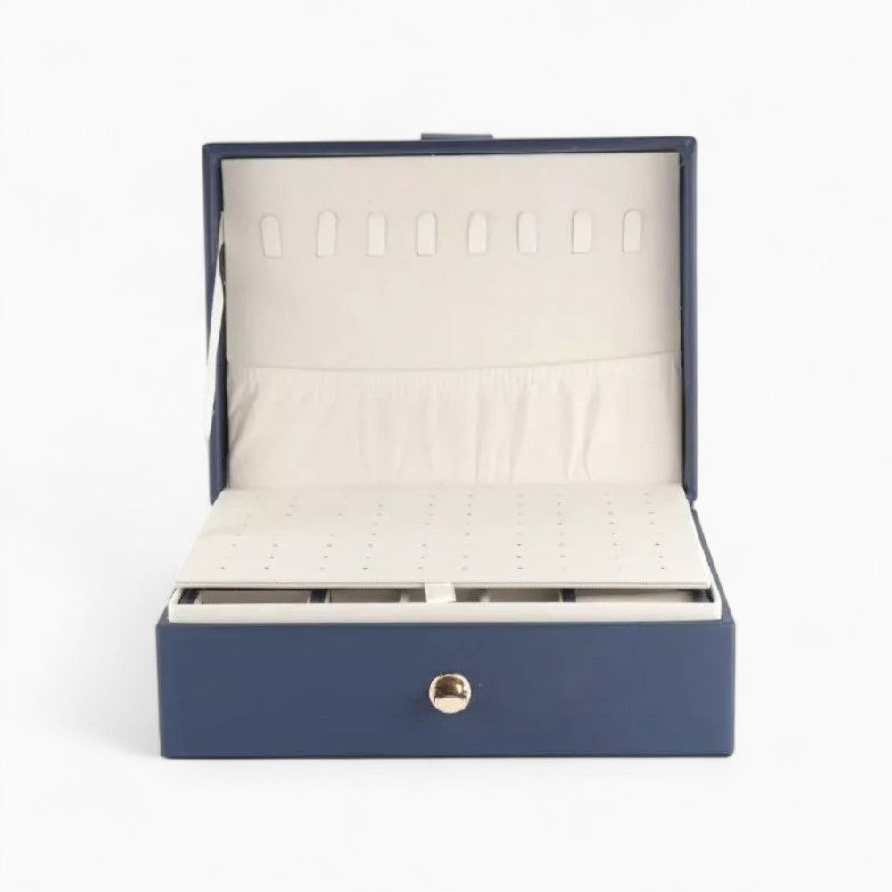 Boîte à Bijoux Voyage Cuir Compartiments