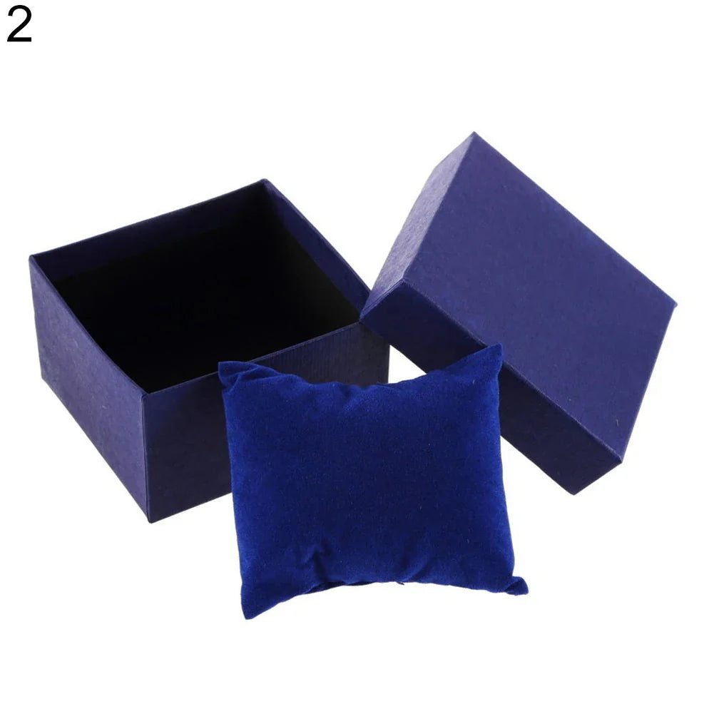 Boîte Cadeau Montre Cuir Compacte Couleurs