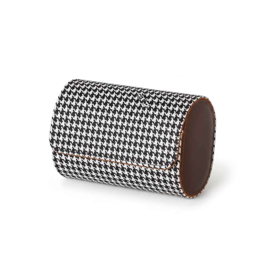 Étui Montre Voyage Rayé Coton Watch Roll