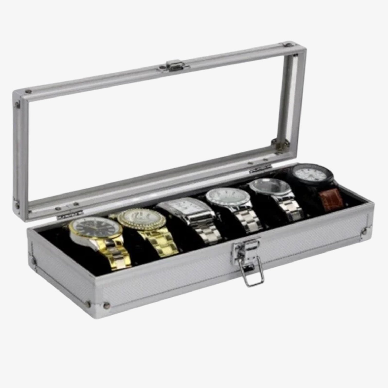 Coffret Montres Métal Aluminium 6 10 12 Places