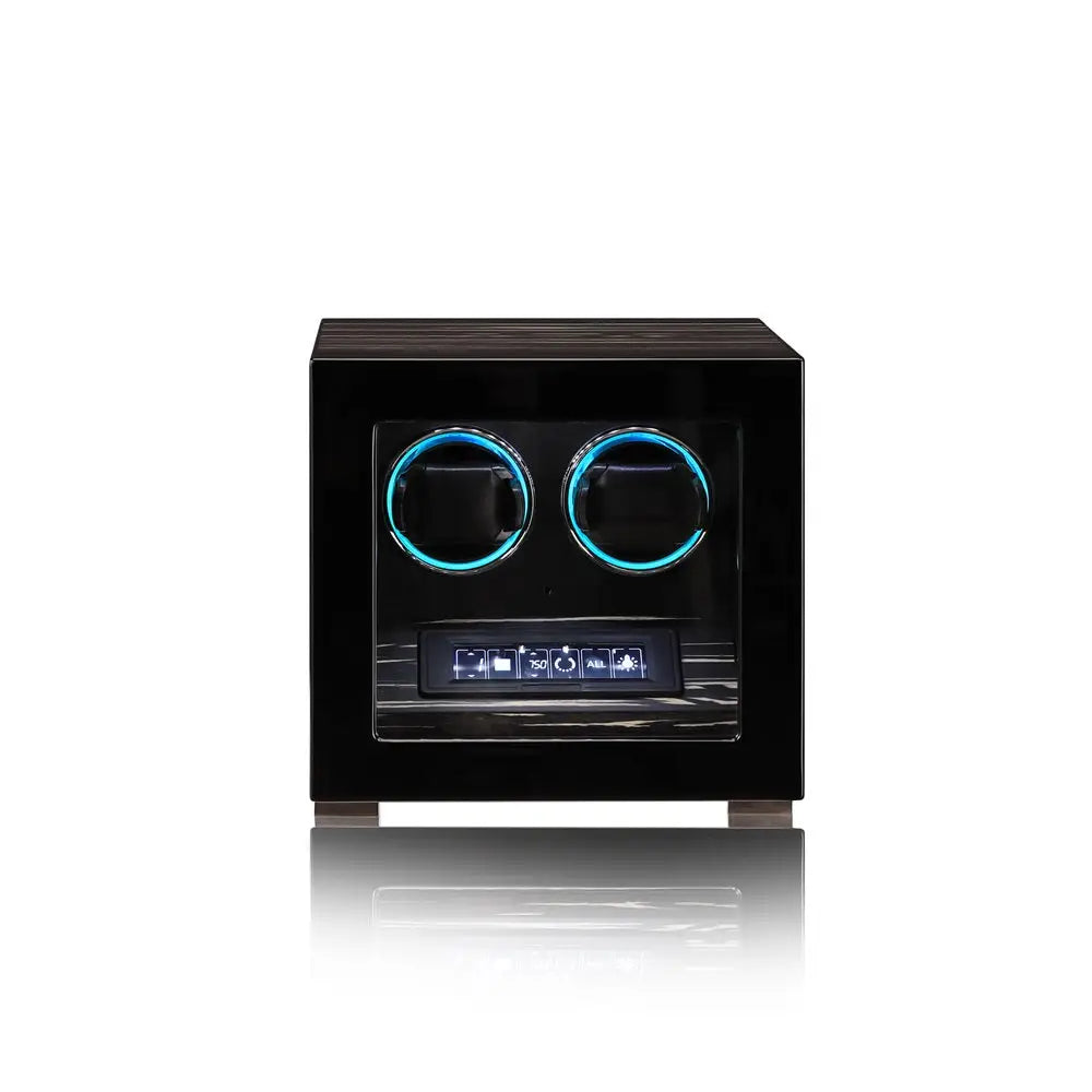 Remontoir Montre Bois Ébène Ambassadeur LED Signature