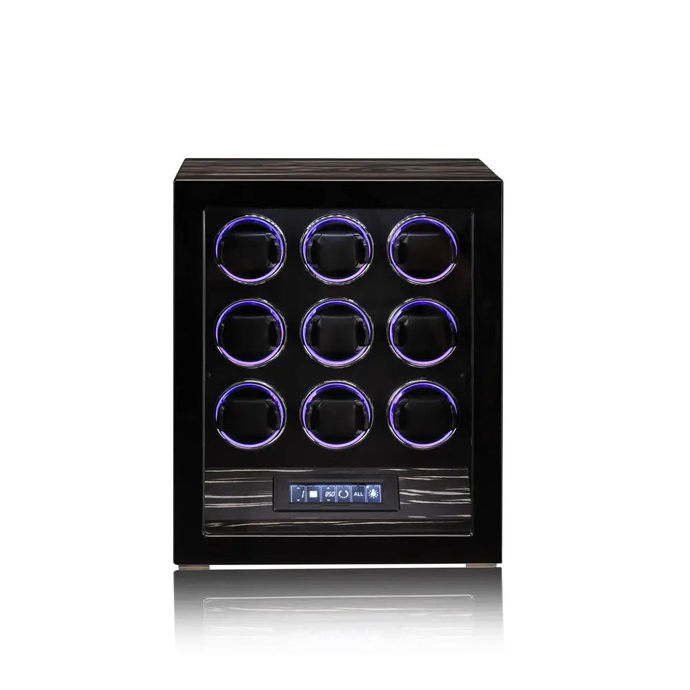 Remontoir Montre Bois Ébène Ambassadeur LED Signature