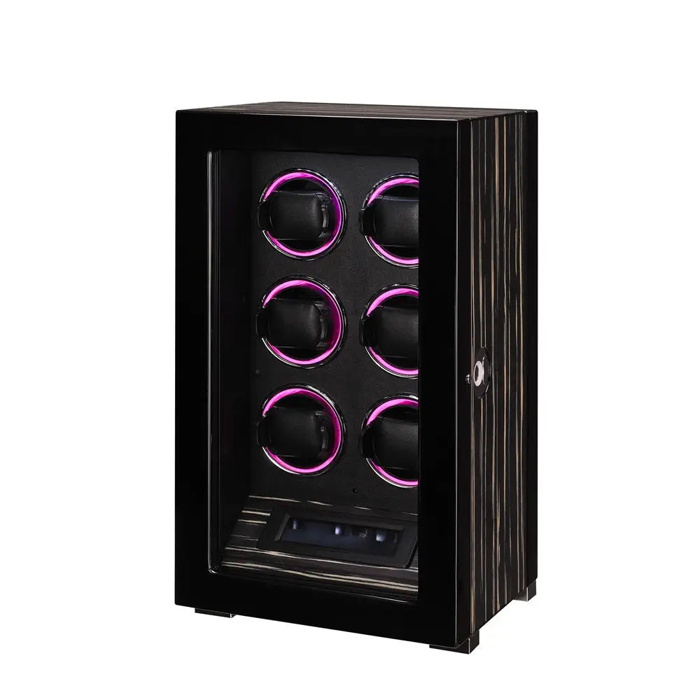 Remontoir Montre Bois Ébène Ambassadeur LED Signature