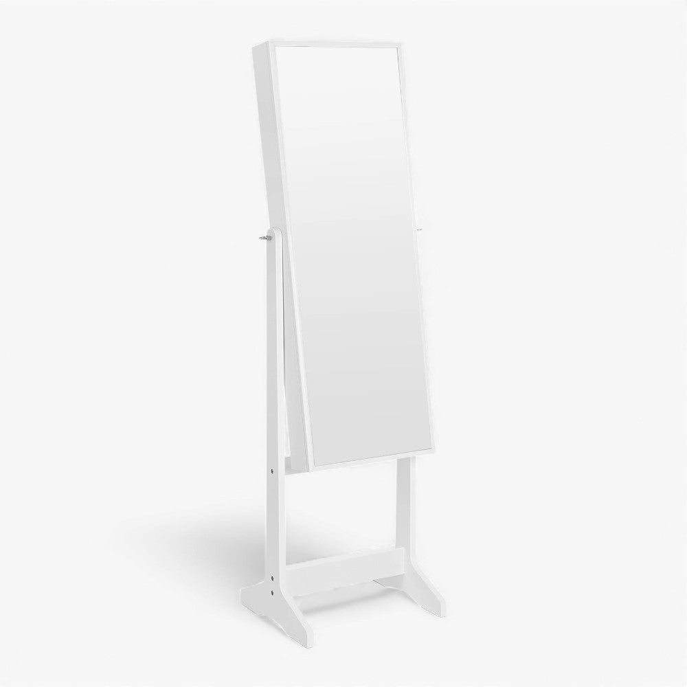 Boîte à Bijoux Bois Sur Pied Miroir Intégral