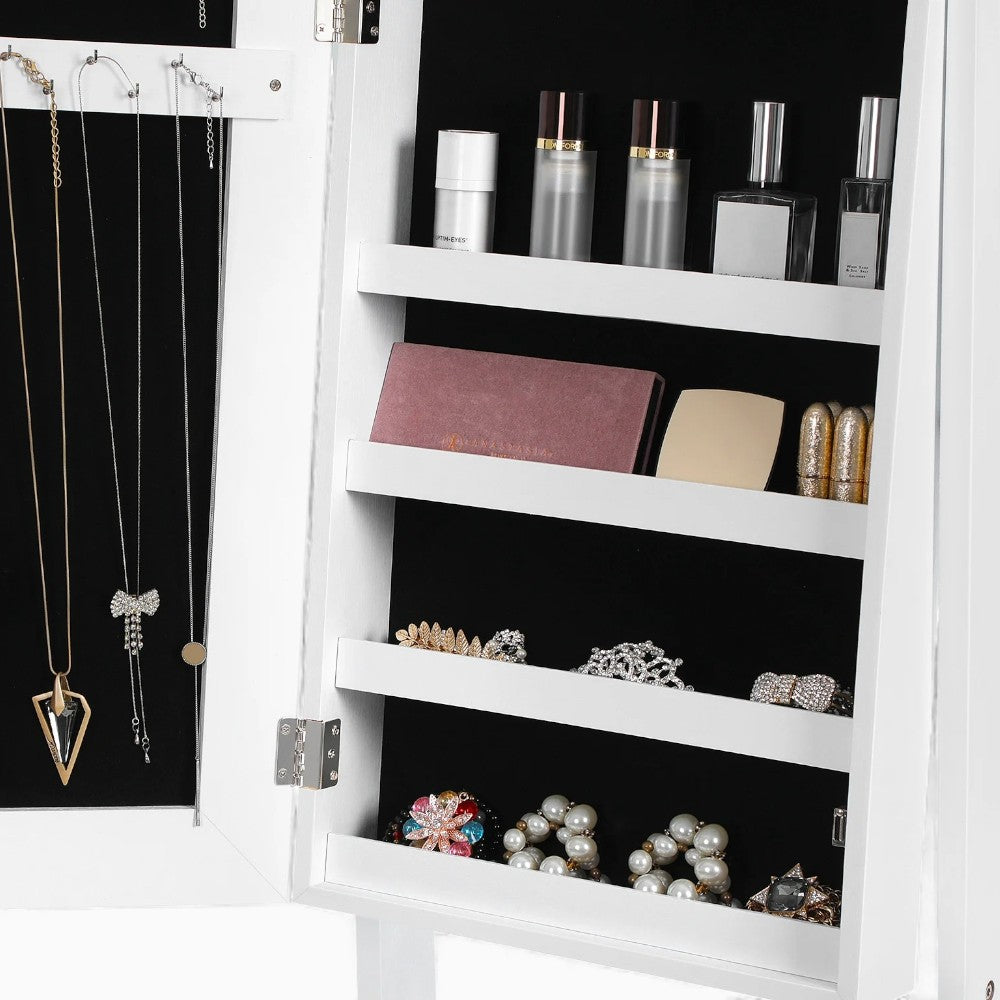 Boîte à Bijoux Bois Sur Pied Miroir Intégral