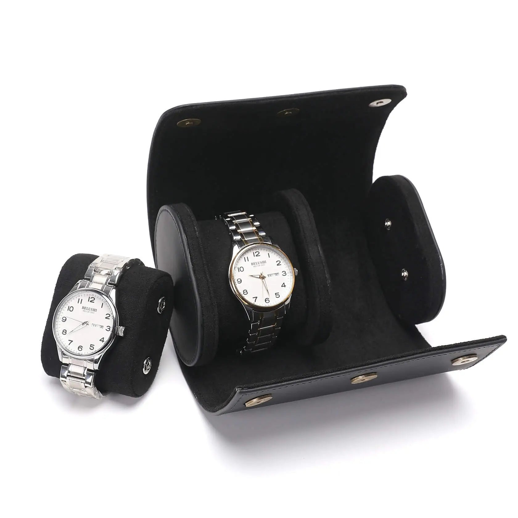 Boîte à Montre Cuir Atelier Duo Voyage 2 Pièces