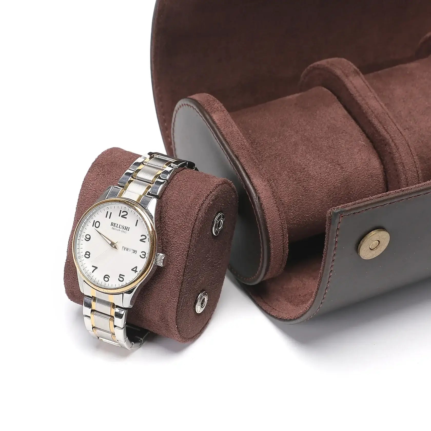 Boîte à Montre Cuir Atelier Duo Voyage 2 Pièces