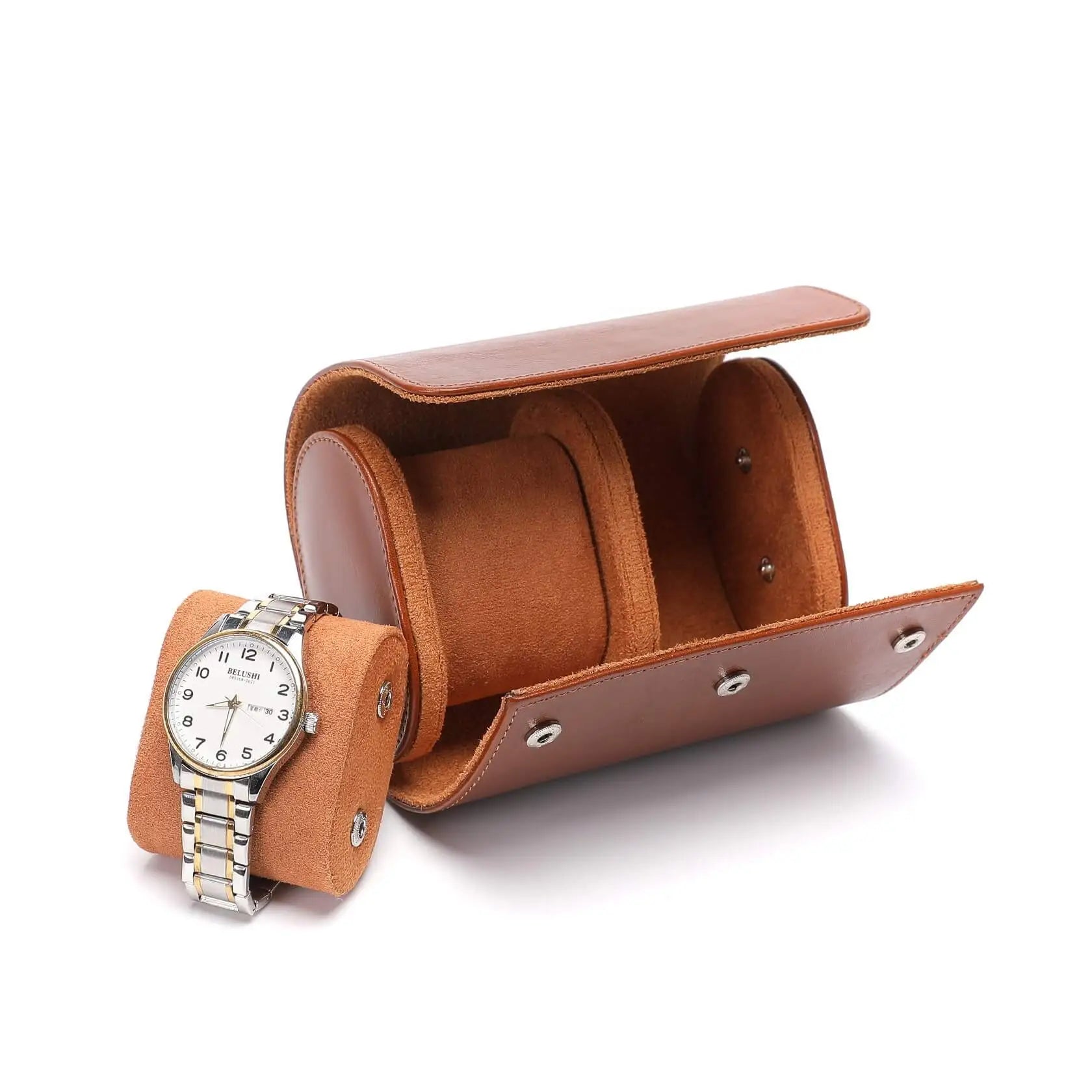 Boîte à Montre Cuir Atelier Duo Voyage 2 Pièces