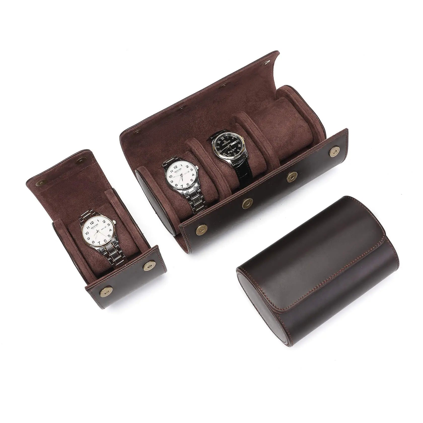 Boîte à Montre Cuir Atelier Duo Voyage 2 Pièces