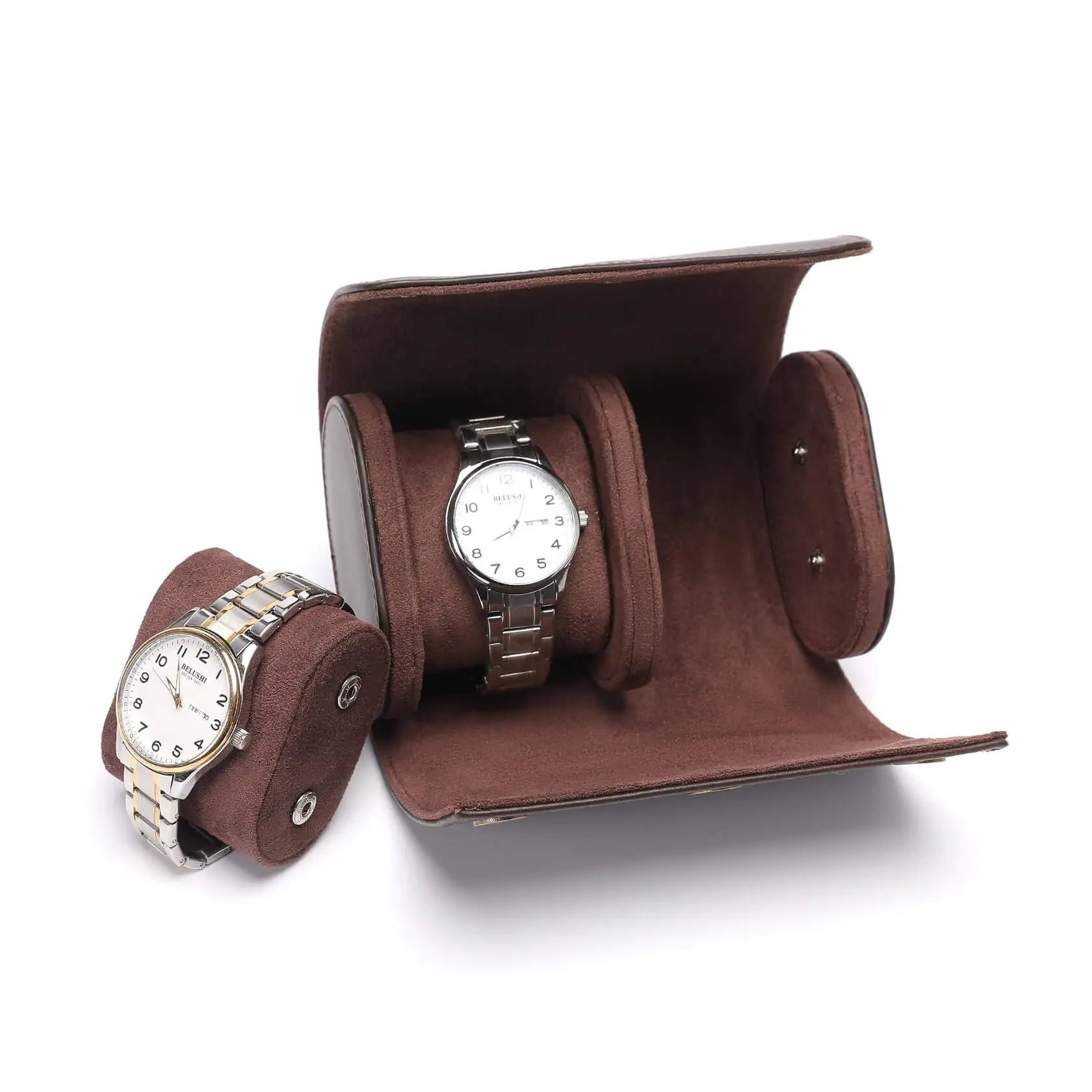Boîte à Montre Cuir Atelier Duo Voyage 2 Pièces
