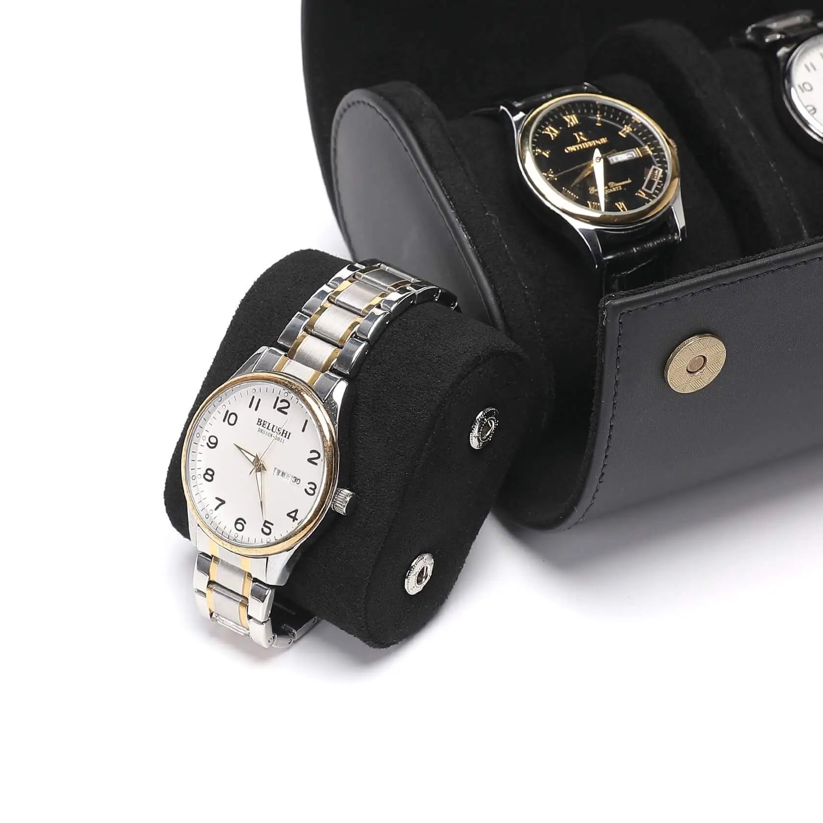 Boîte à Montre Cuir Atelier Duo Voyage 2 Pièces