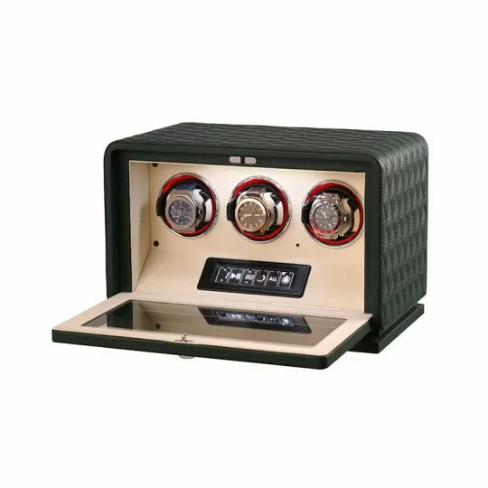 Remontoir Montre Automatique Cuir 3 Places