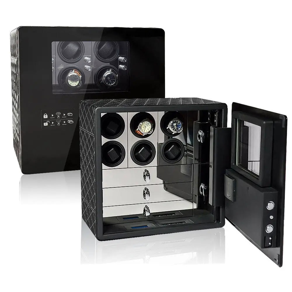 Coffre Fort Montre Métal Bastion 6 Slots Luxe