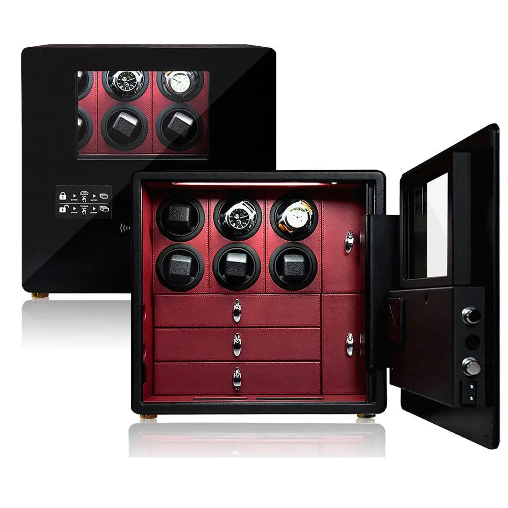 Coffre Fort Montre Métal Bastion 6 Slots Luxe