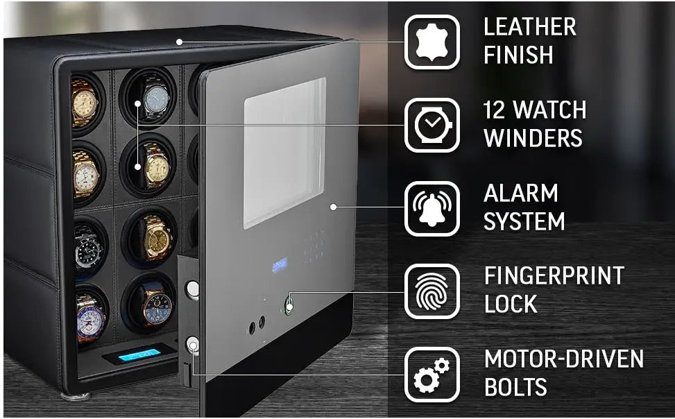 Coffre Fort Montre Métal Bastion 9 Slots Premium