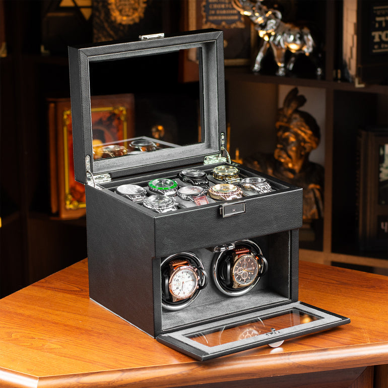 Remontoir 10 Montres Luxe LED Vitrine
