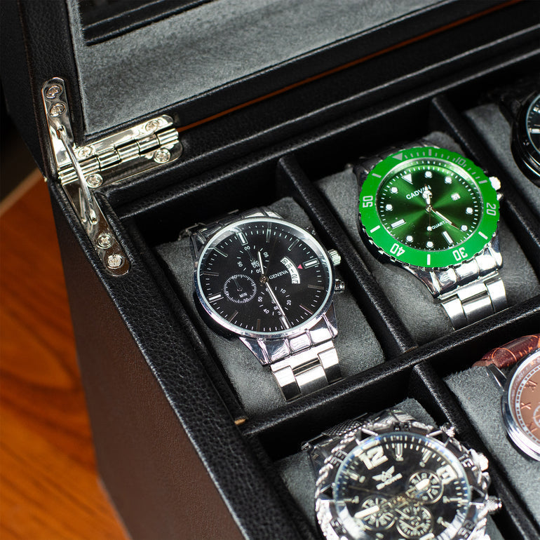 Remontoir 10 Montres Luxe LED Vitrine