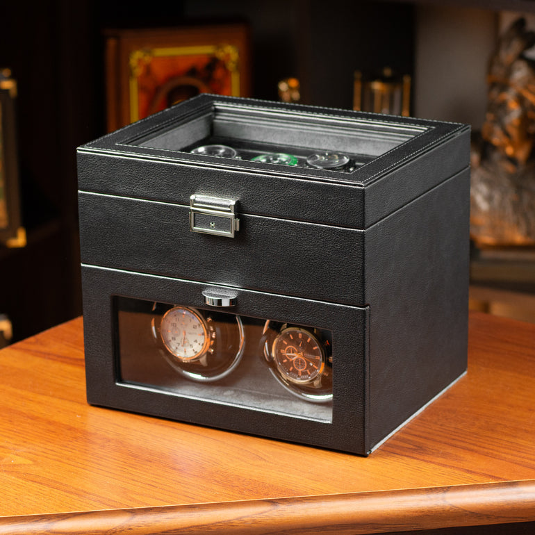 Remontoir 10 Montres Luxe LED Vitrine