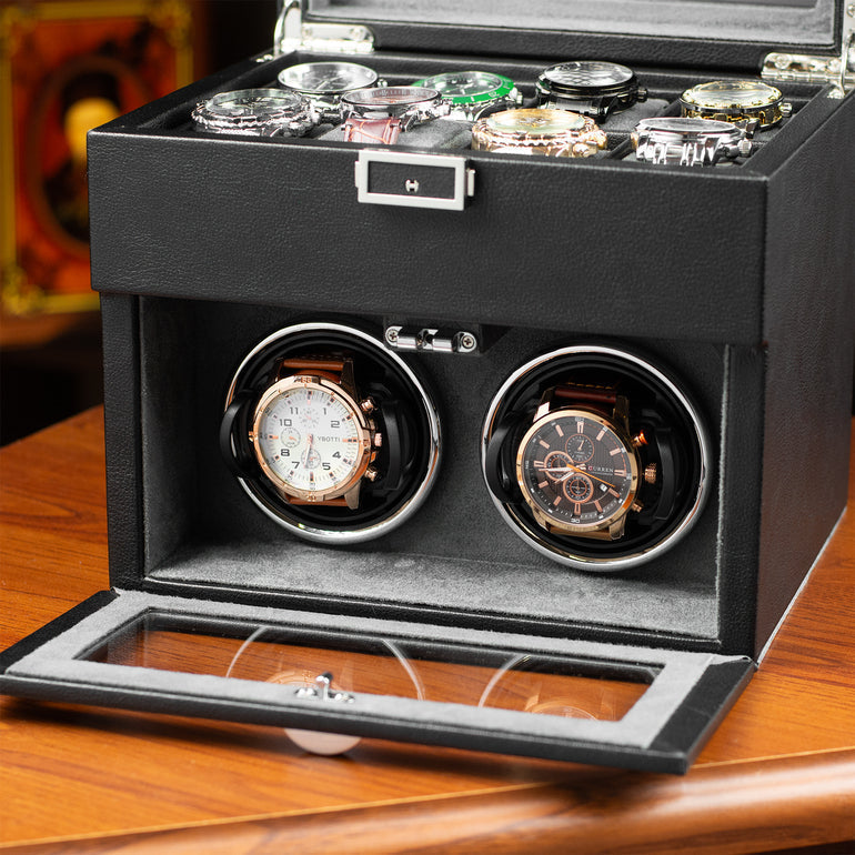 Remontoir 10 Montres Luxe LED Vitrine