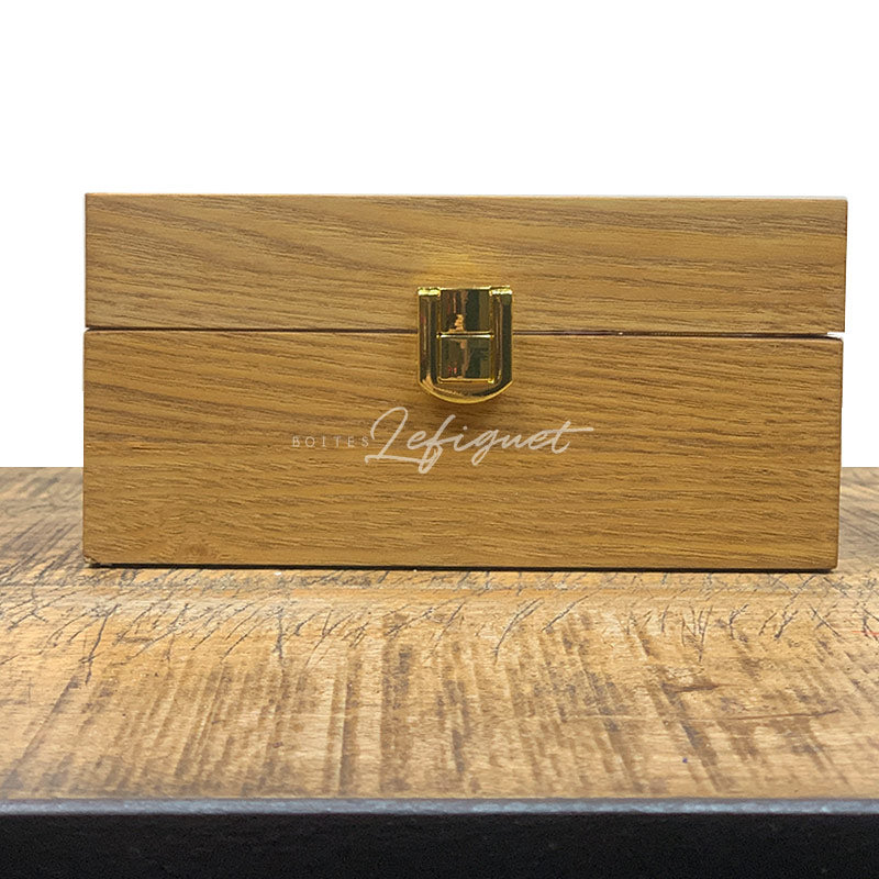 Boîte Montre Bois Verre 3 Places Luxe