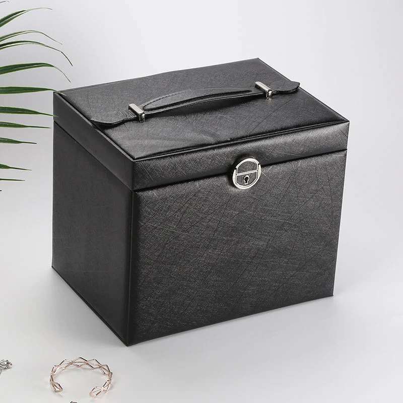 Boîte à Bijoux Velours Tiroirs Capacité Premium