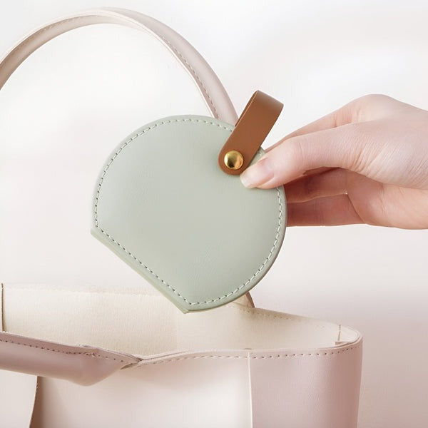 Boîte Bijoux Cuir Ronde Velours Voyage