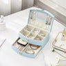 Boîte Bijoux Cuir Velours Coffret Compact