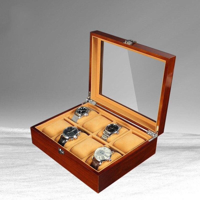 Boîte Montre Bois 8 Places Coffret