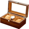 Boîte Montre Bois Vintage 3 Slots Coffret