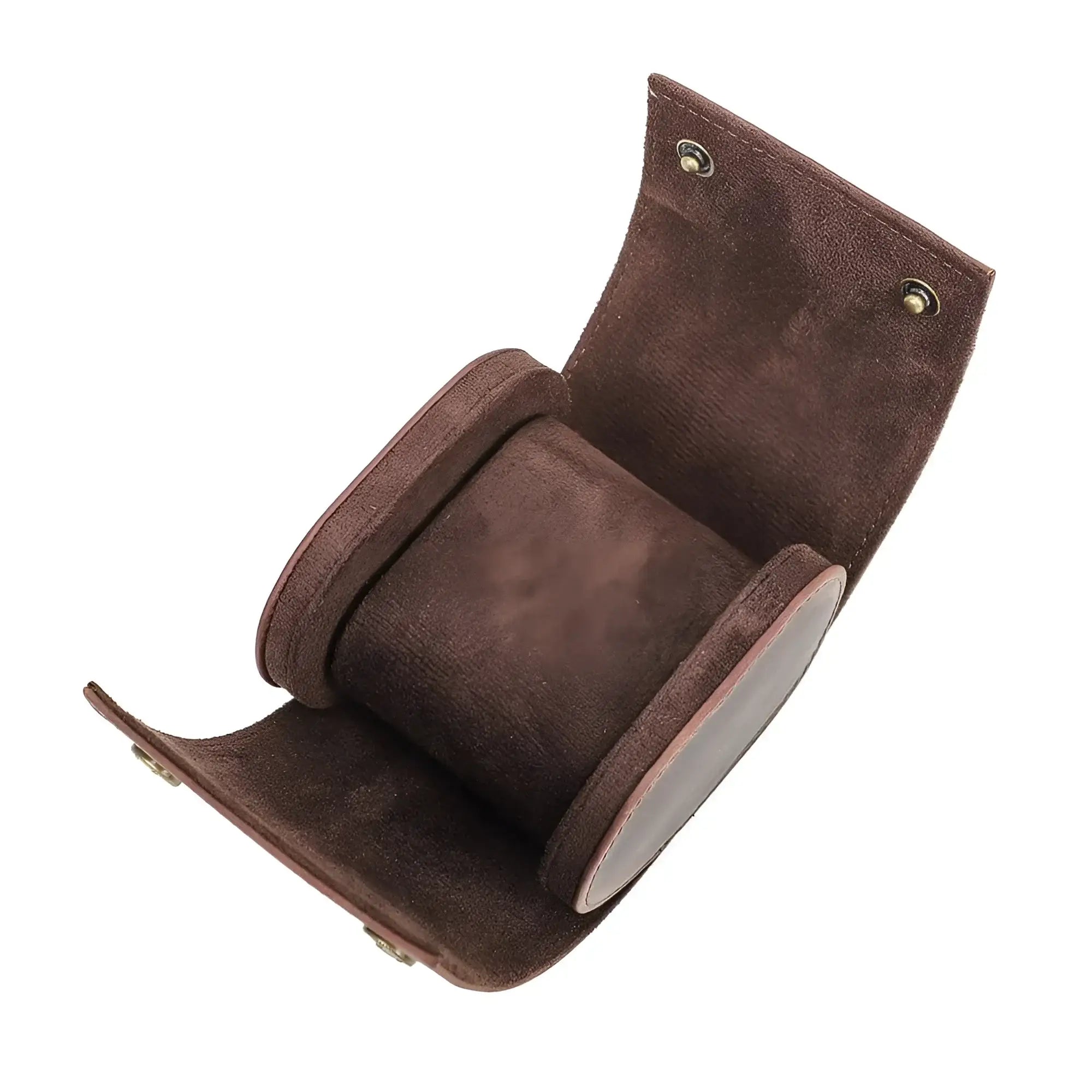 Étui Montre Cuir Vache Marron Solo