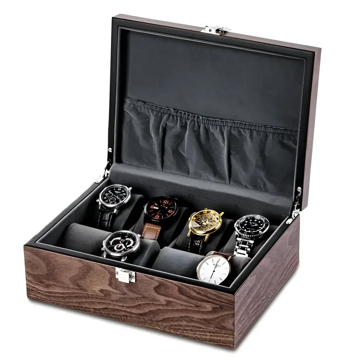 Boîte Montres Bois Noyer Indispensable 8 Places