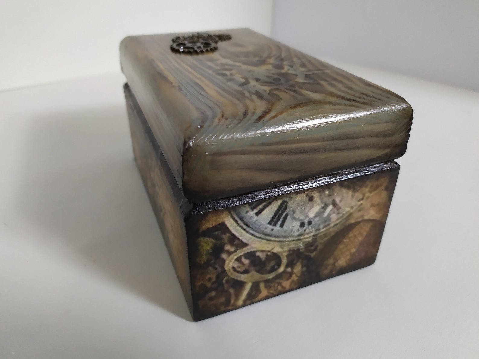Boîte Montre Bois Chêne Artisanale 2 Places