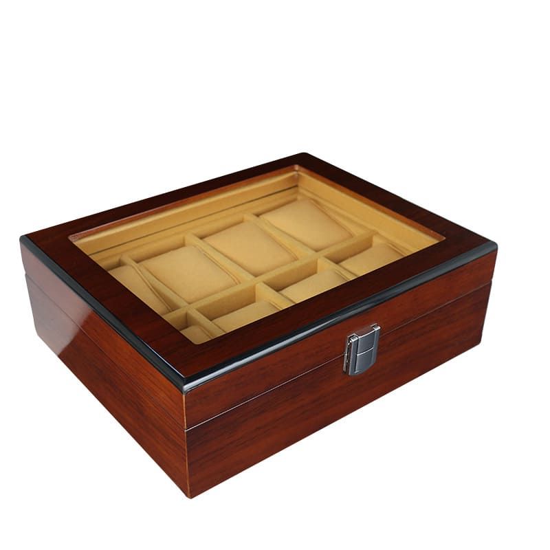Boîte Montre Bois 8 Places Coffret