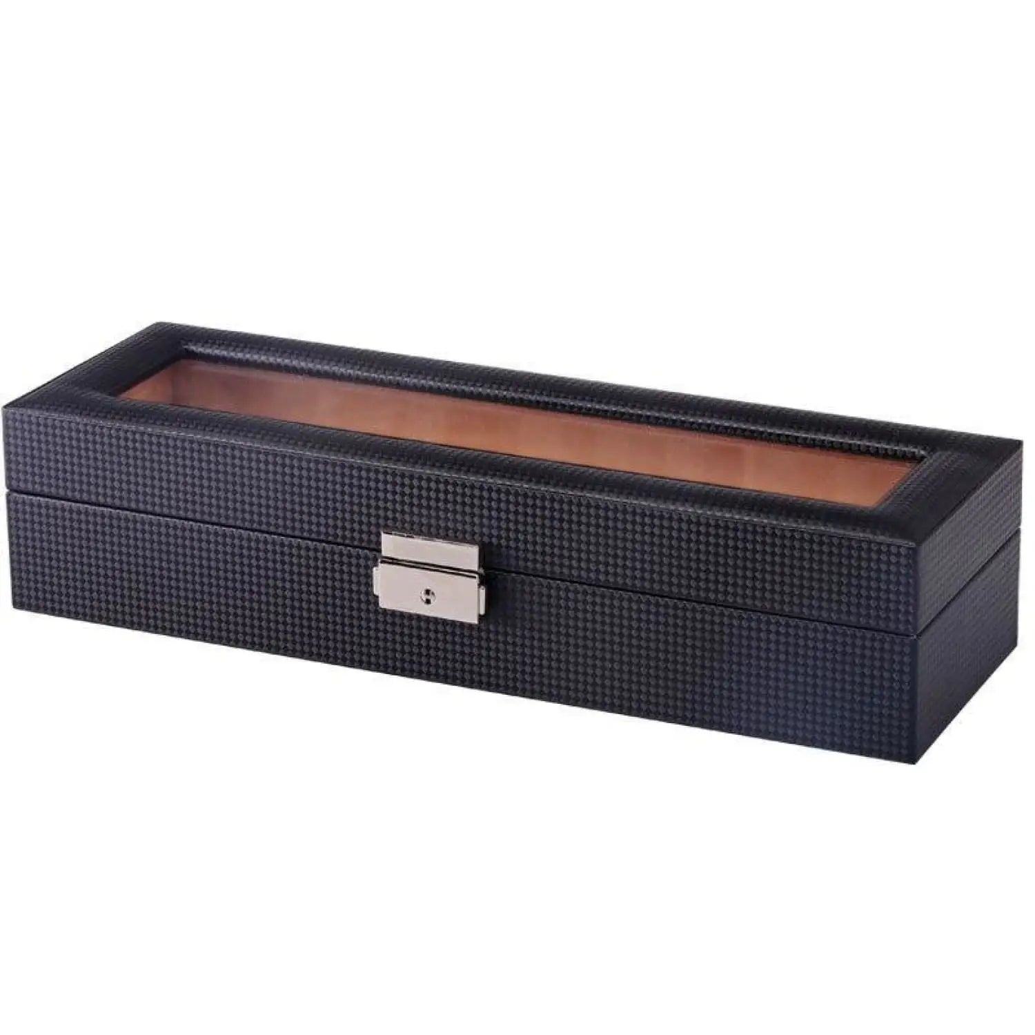 Boîte Montre Plastique Carbone Noir ShadowVault