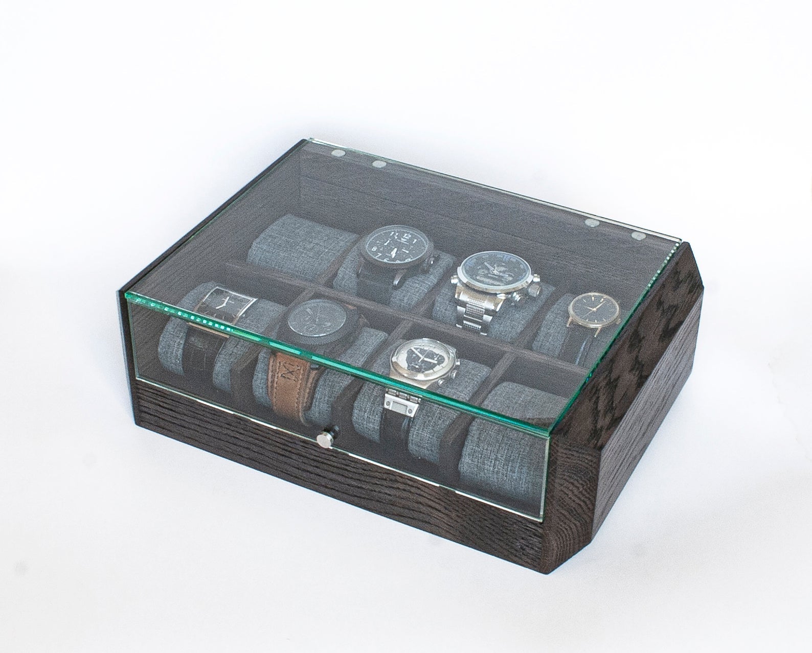 Boîte Montre Bois Chêne 8 Places Personnalisable