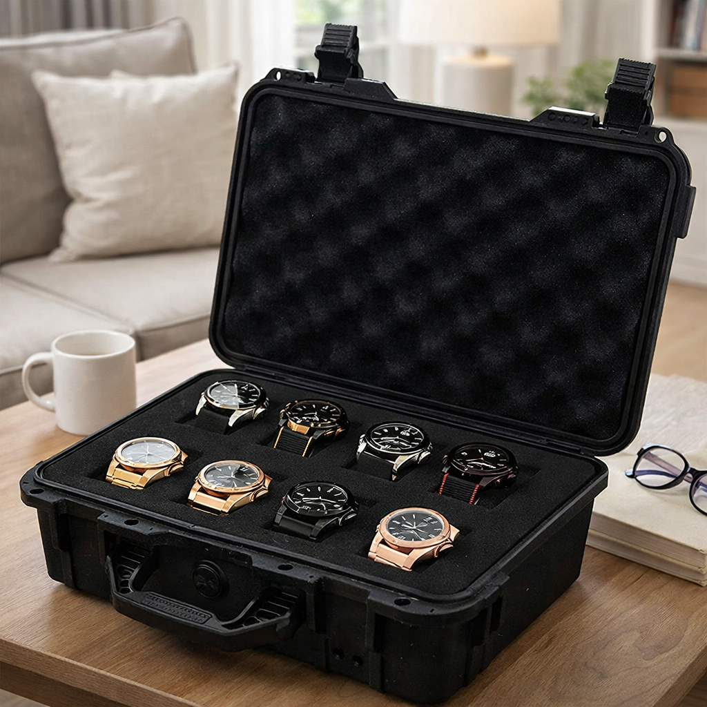 Boîte Montre Plastique Étanche 8 ou 15 Places