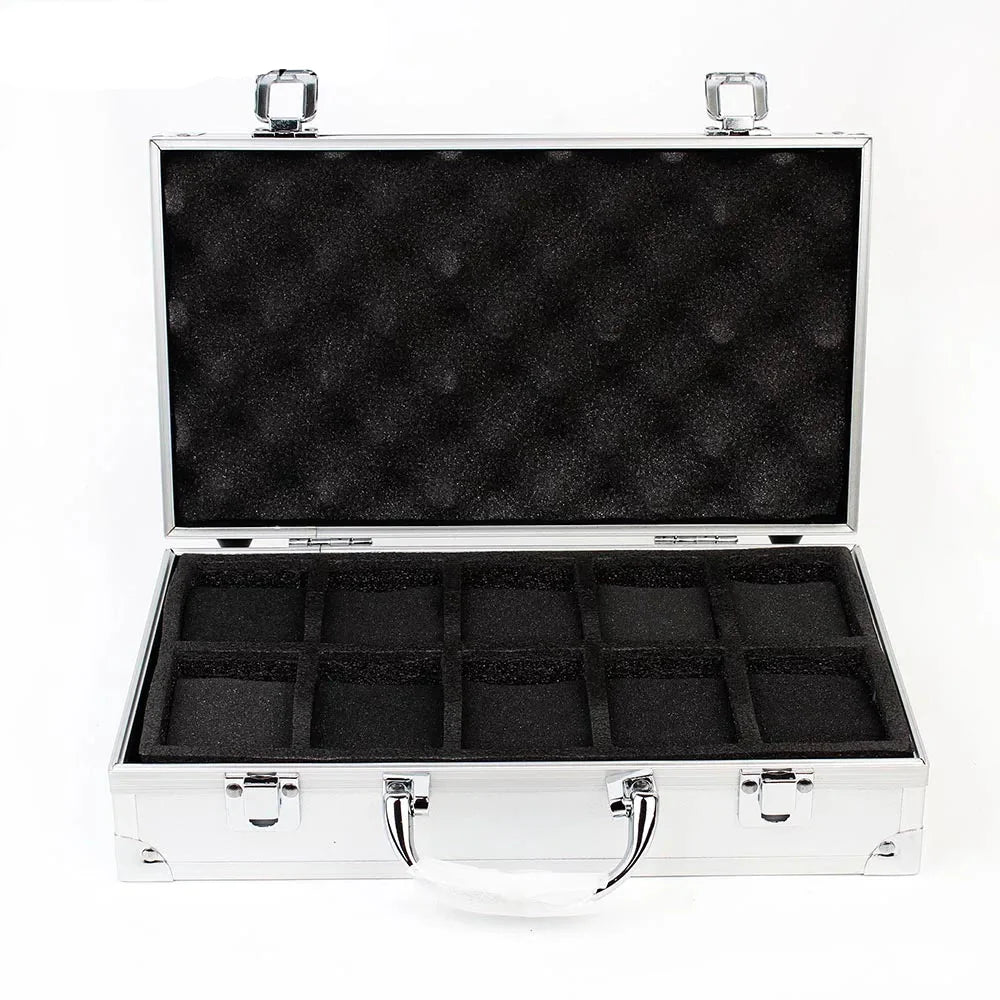 Boîte Montres Métal Aluminium 18 Emplacements