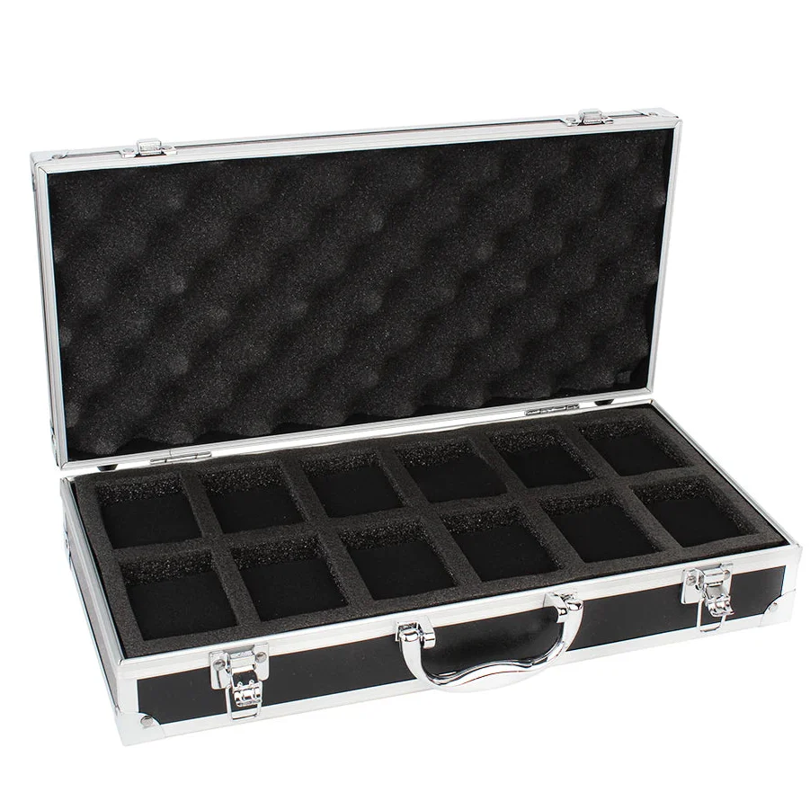 Boîte Montres Métal Aluminium 18 Emplacements