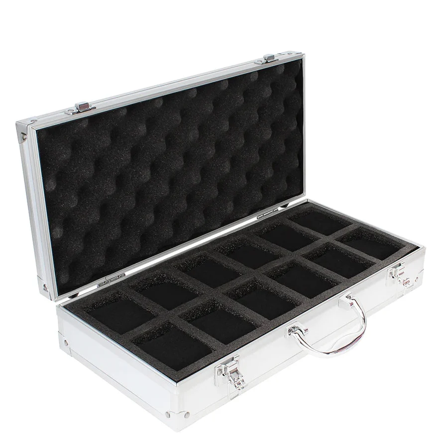 Boîte Montres Métal Aluminium 18 Emplacements